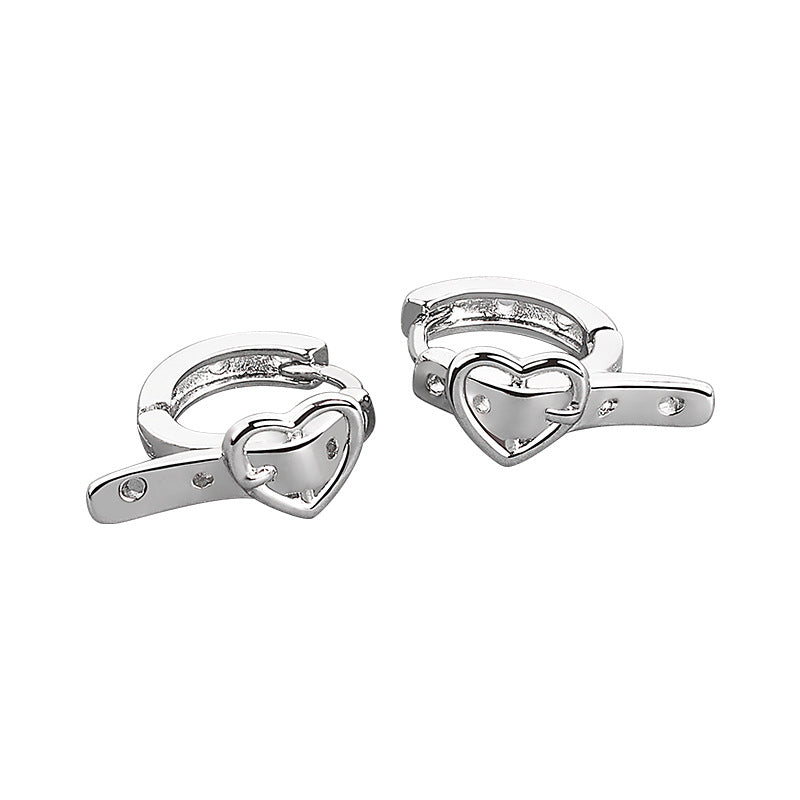 Love Belt Buckle Earrings For Women Hip Hop Punk