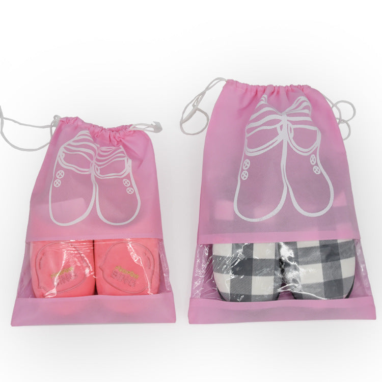 Visual Drawstring Drawstring Pocket Shoe Bag Home