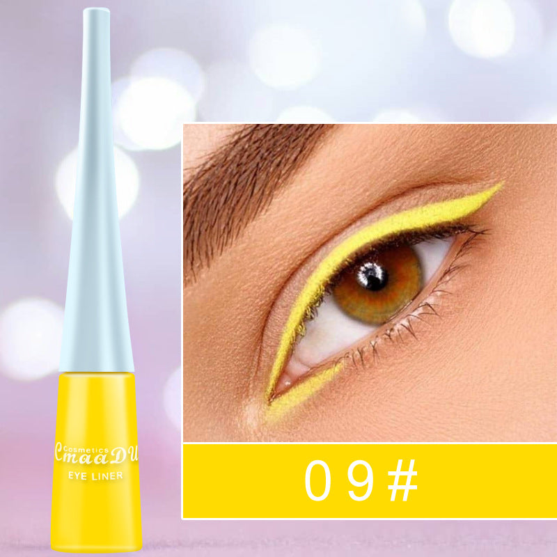 17 Color Liquid Eyeliner Matte Quick-Drying Color Eyeliner Lasting Non-Blooming Matte Glitter Eyeliner