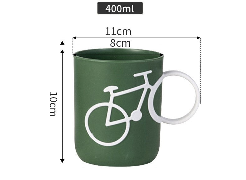 Creative Mouthwash Cup Couple Bike Hand Brush