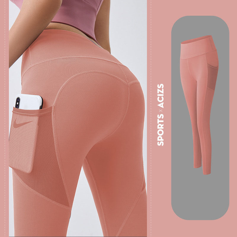 Yoga Sport Pants Women With Pocket Leggings