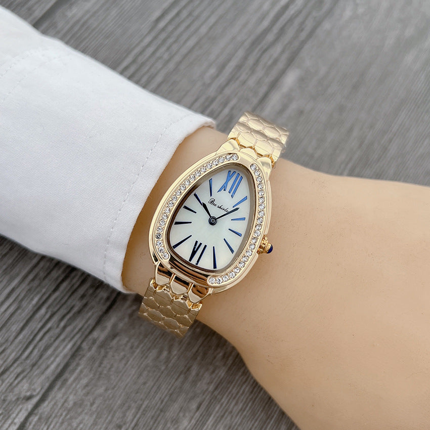 Women's Elegant Fashion Steel Belt Quartz Watch