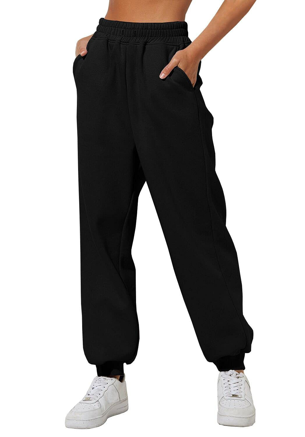 Women's Trousers With Pockets High Waist Loose Jogging