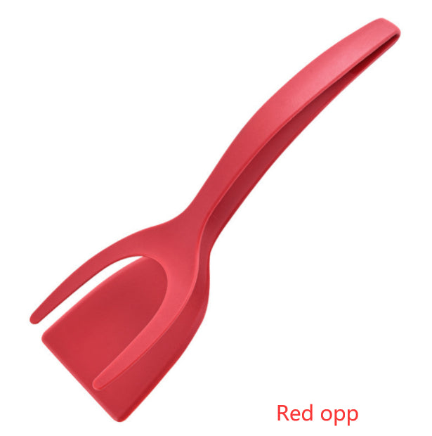 2 In 1 Grip And Flip Tongs Egg Spatula Tongs