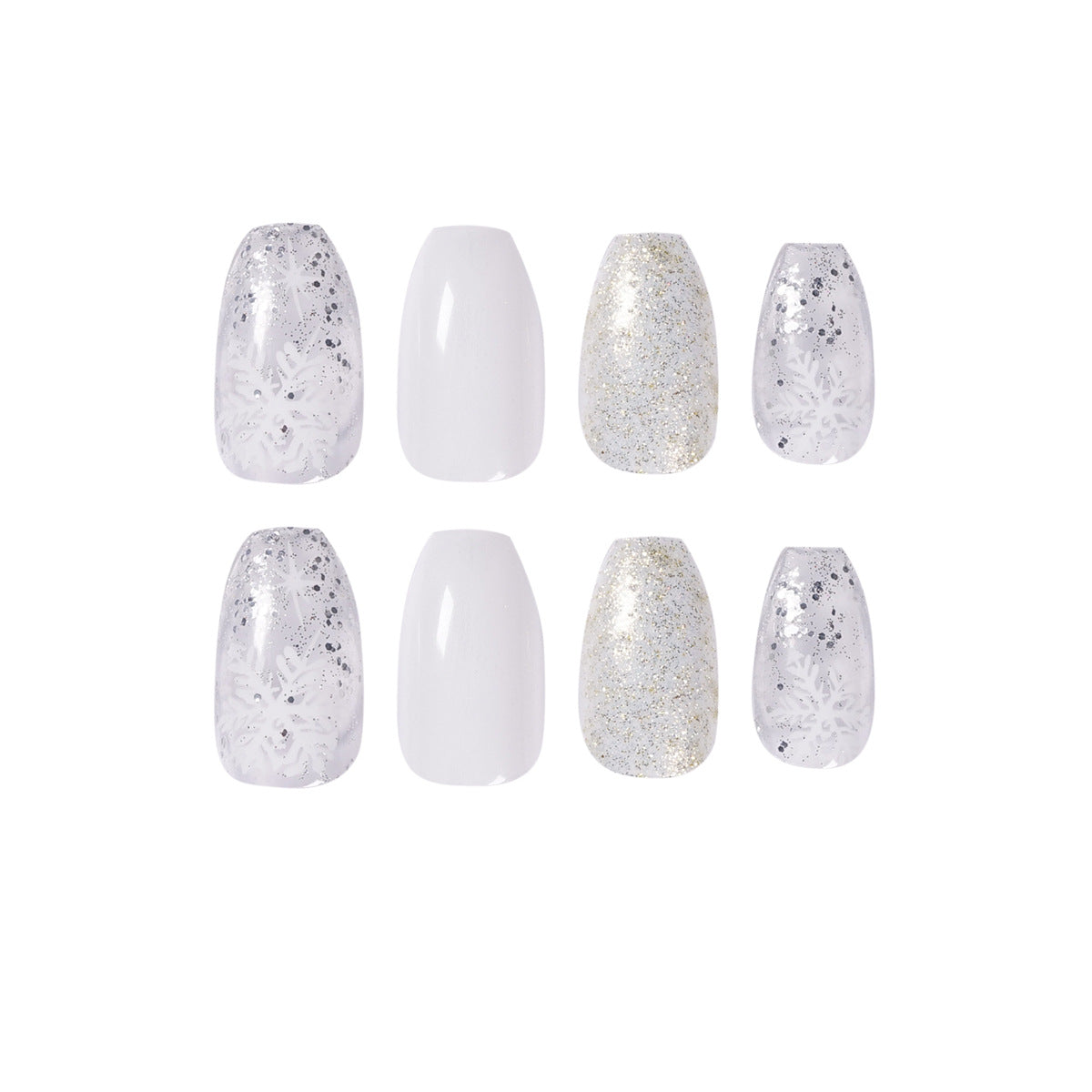 Ice Glitter Short Ballet Foreign Trade Section Wears Nail Art