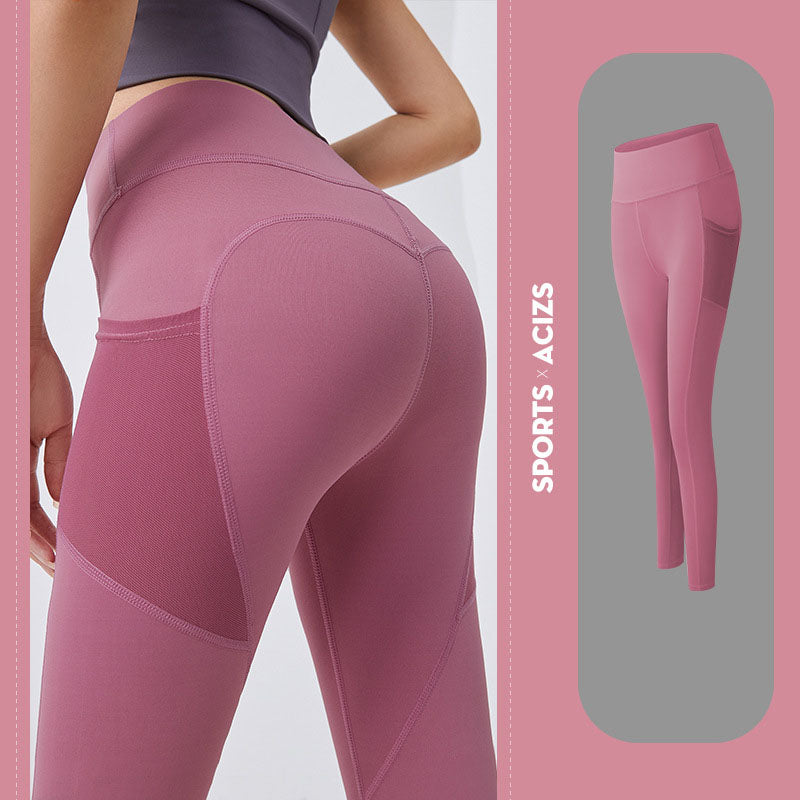 Yoga Sport Pants Women With Pocket Leggings