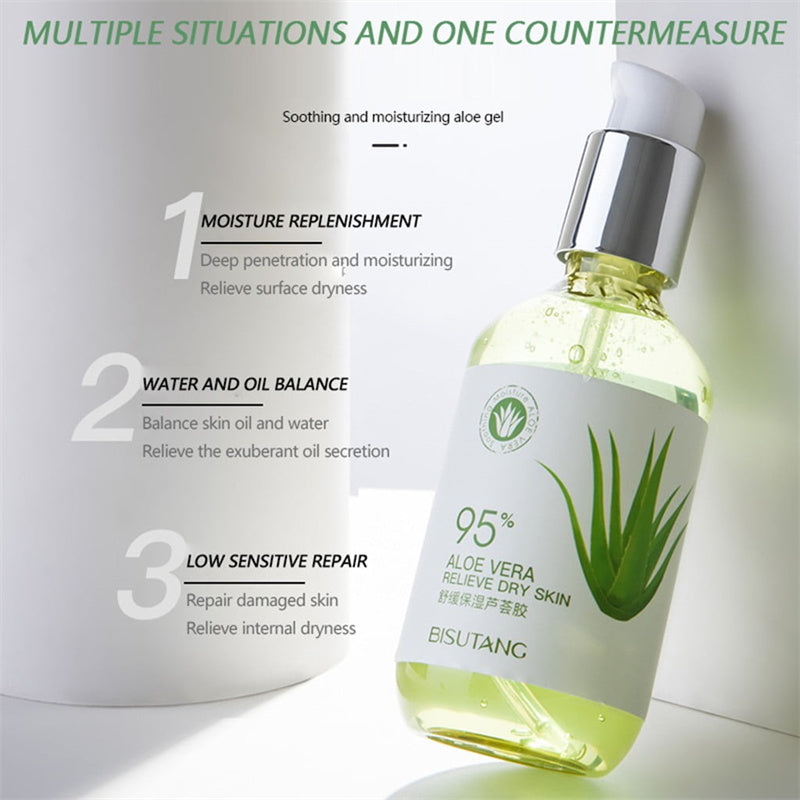 Aloe Gel Moisturizing Lotion Facial Cream Perfectly Plain Moisturizing