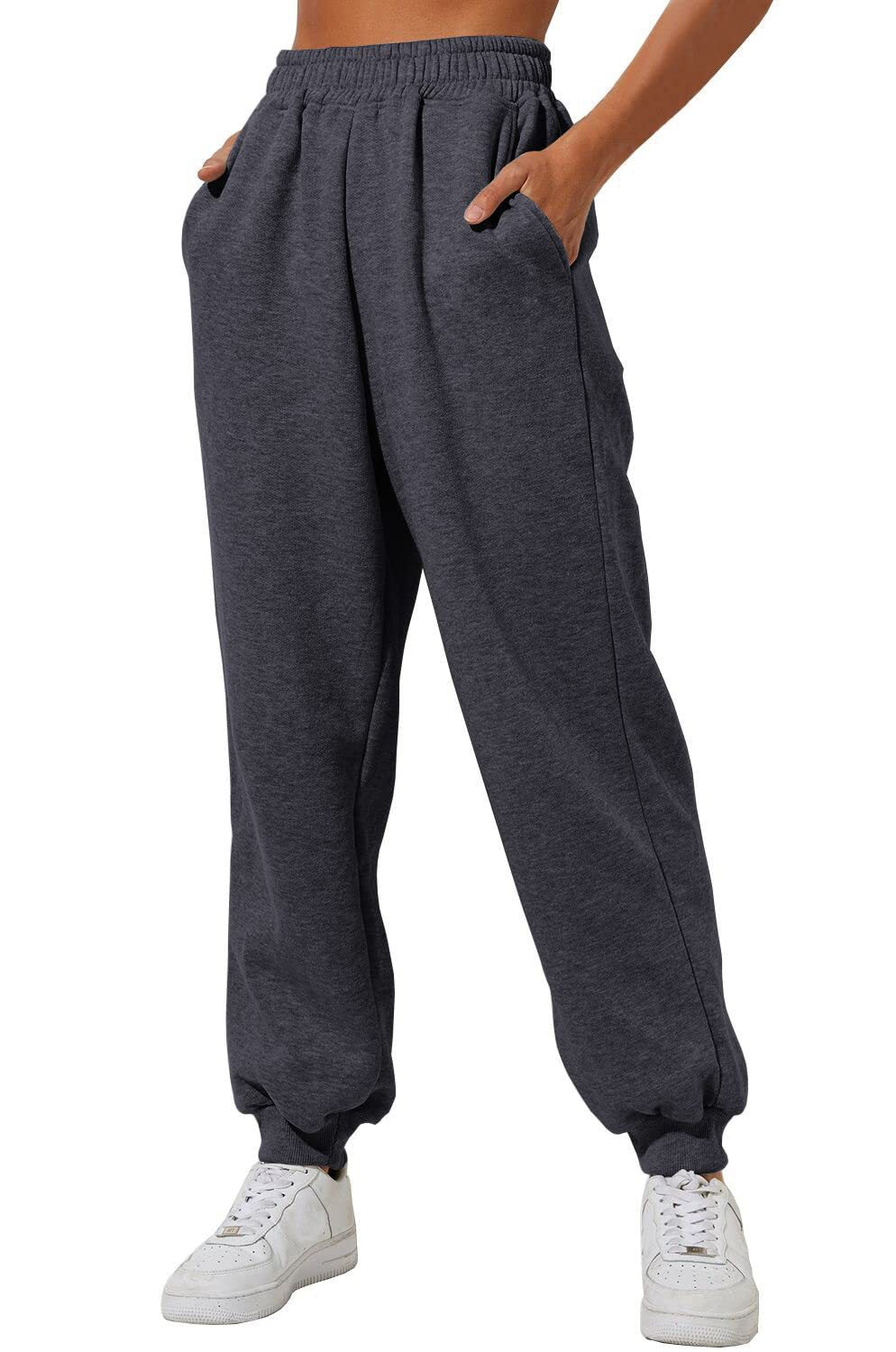 Women's Trousers With Pockets High Waist Loose Jogging