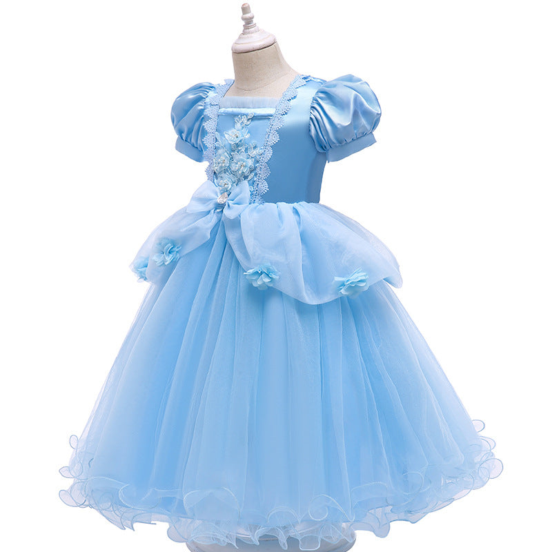 New Princess Dress Children's Summer Clothing Jumpsuit Cake Dress