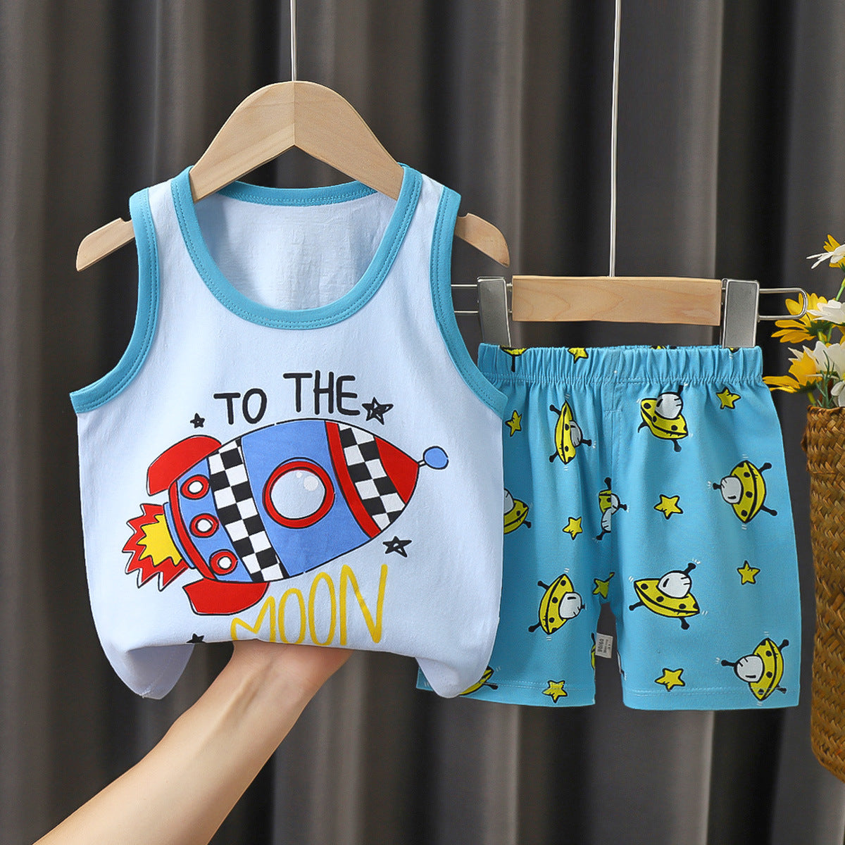 Children's Summer Cotton Vest Set