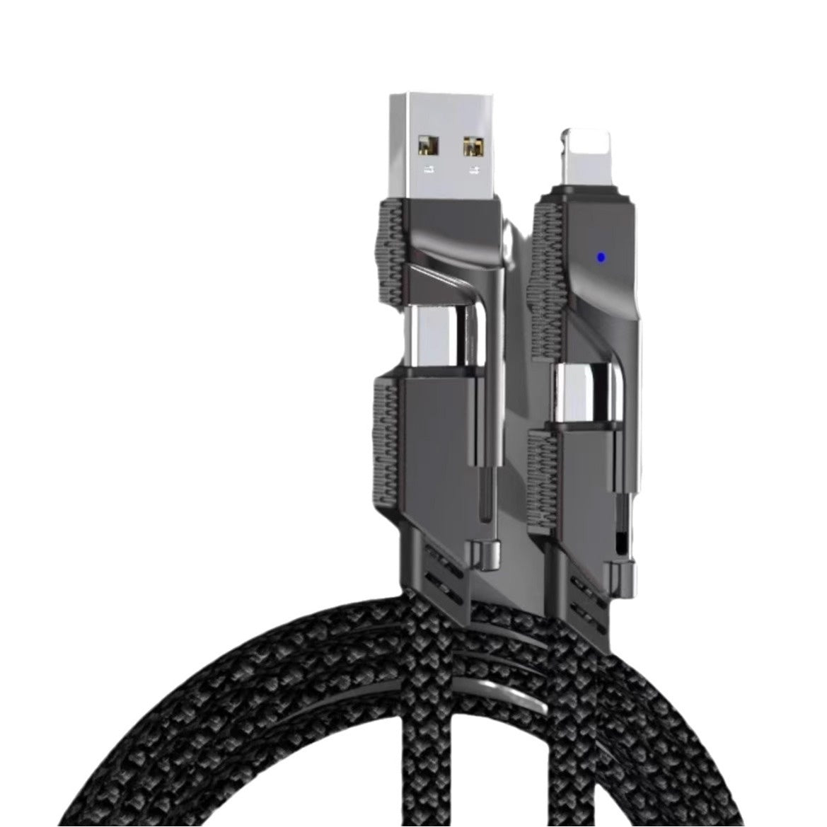 Four-in-one Data Cable Two-drag Two PD Fast Charge