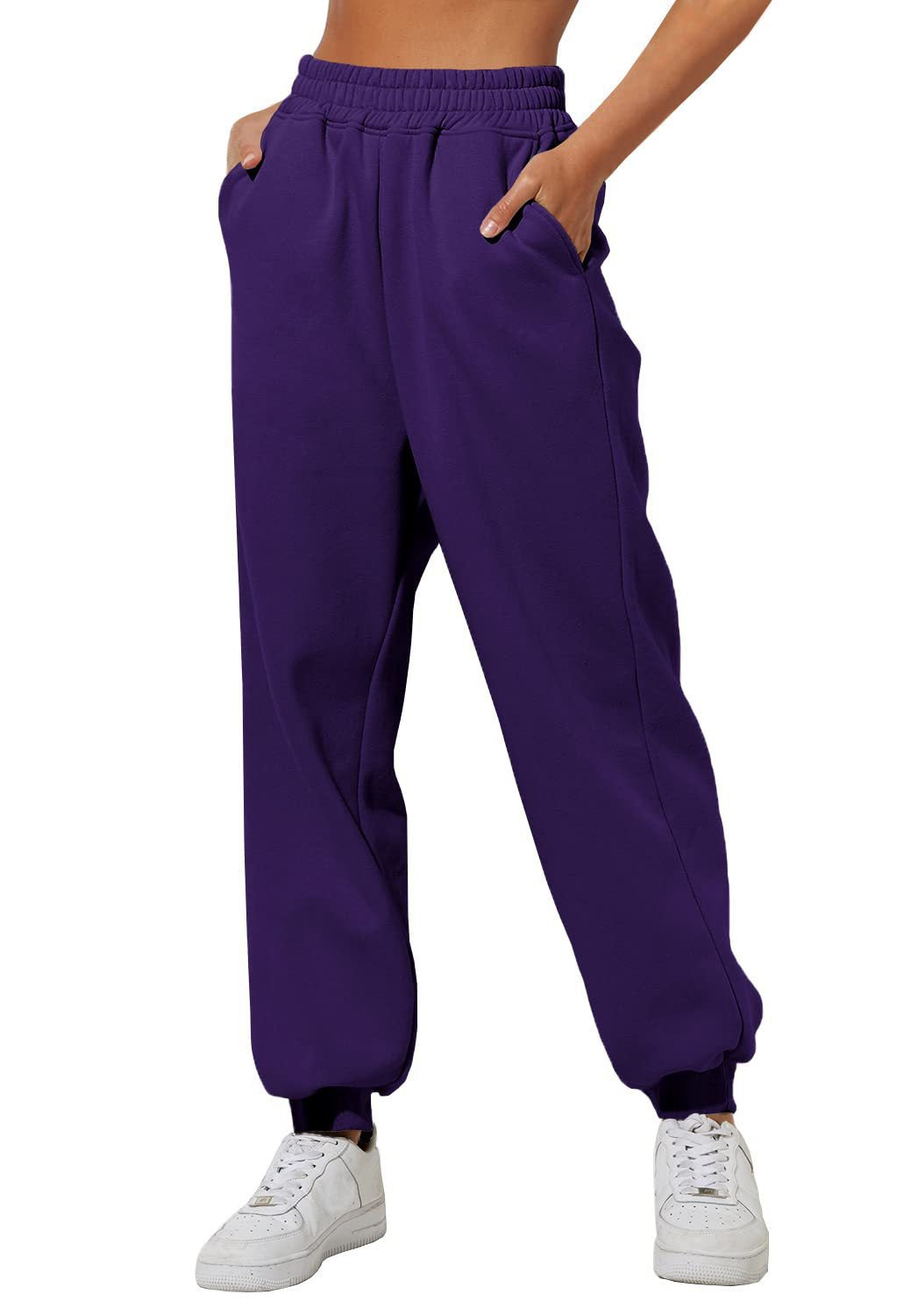 Women's Trousers With Pockets High Waist Loose Jogging