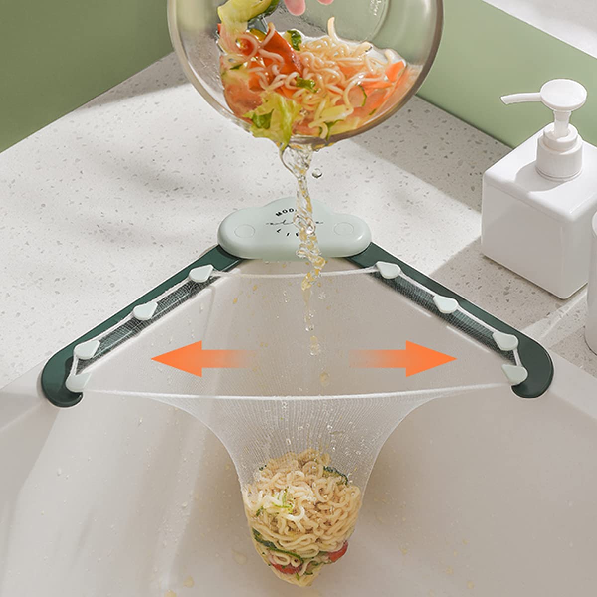 Triangular Cloud Sink Drain Rack Kitchen