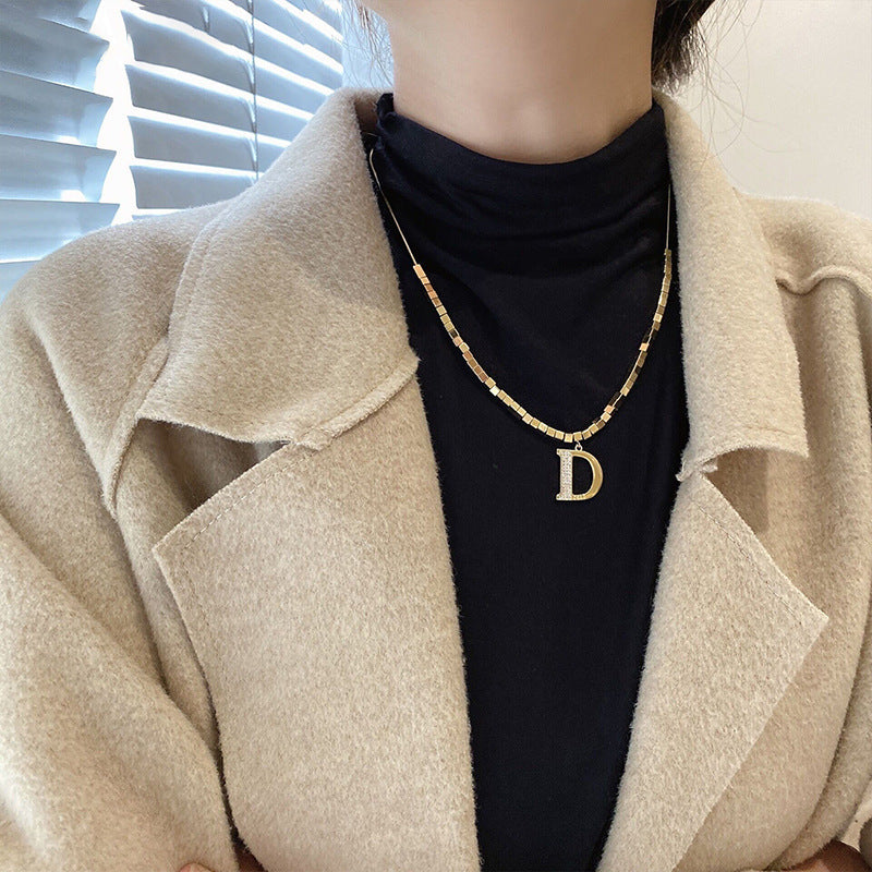 Cold Style Ins Irregular Geometric Necklace