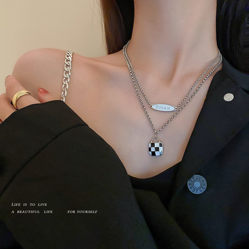 Cold Style Ins Irregular Geometric Necklace