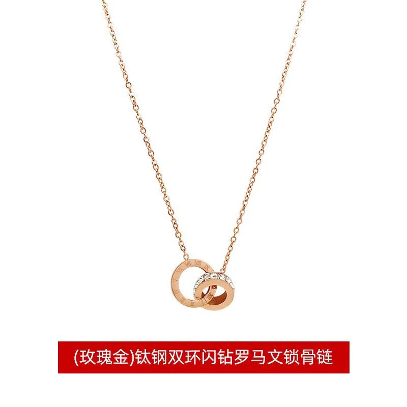 Titanium Steel Color-free Light Luxury Necklace Women&#039;s