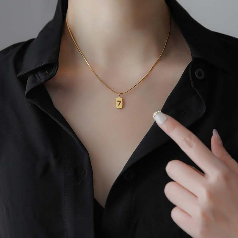 Cold Style Ins Irregular Geometric Necklace