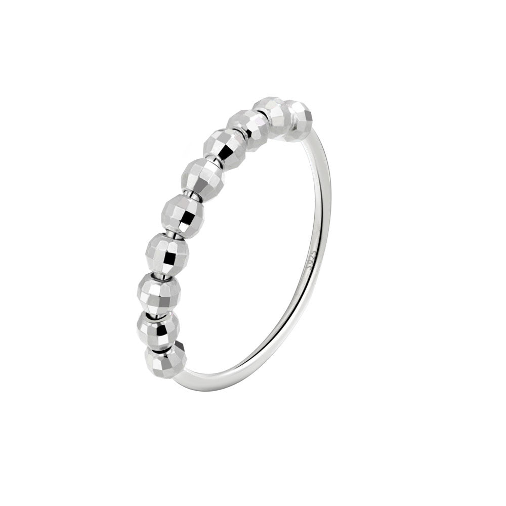 Women's Fashion Beads Movable Ring