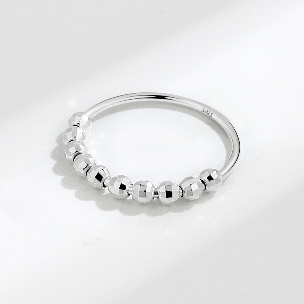 Women's Fashion Beads Movable Ring