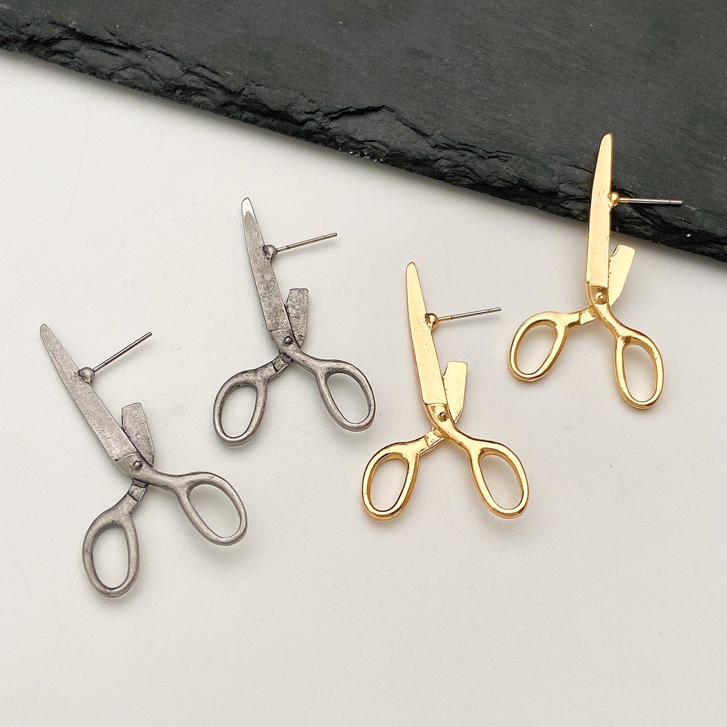 Creative Fashion Jewelry Retro Scissors Ear Studs Female Niche