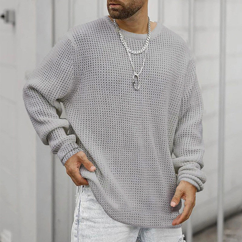 Long Sleeve Crew Neck Casual Men's Loose