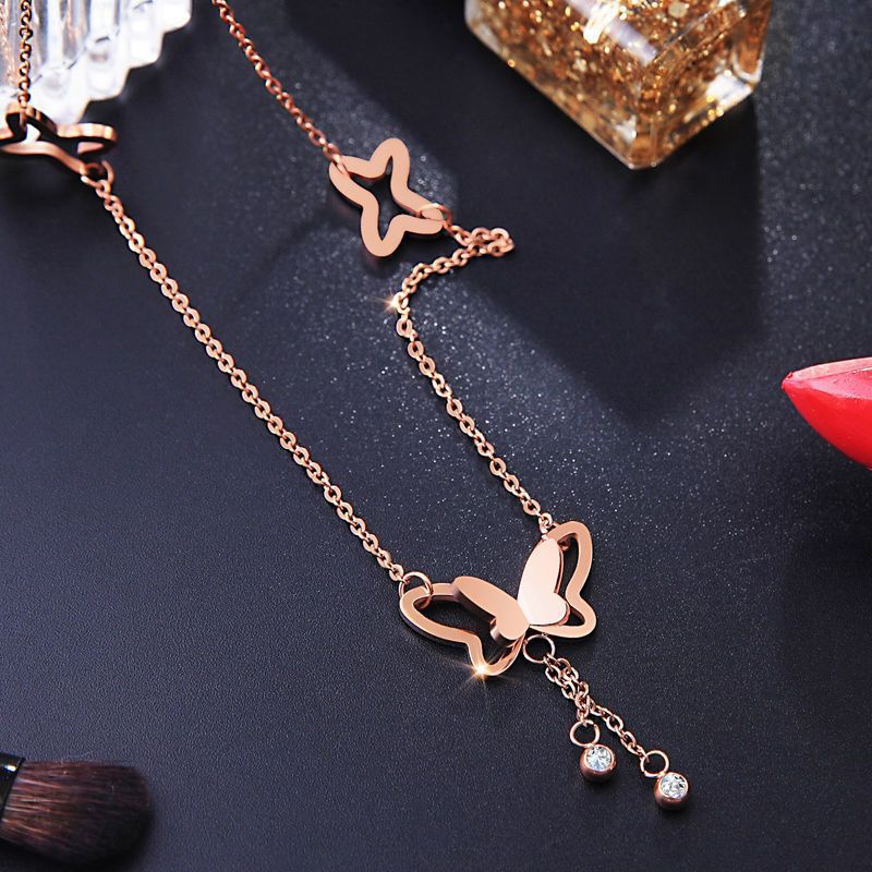 Titanium Steel Color-free Light Luxury Necklace Women&#039;s