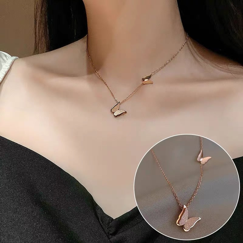 Titanium Steel Color-free Light Luxury Necklace Women&#039;s