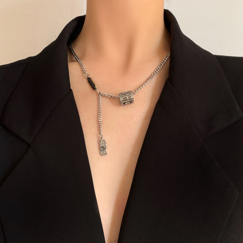 Cold Style Ins Irregular Geometric Necklace