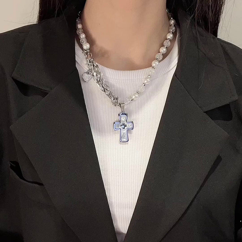 Cold Style Ins Irregular Geometric Necklace