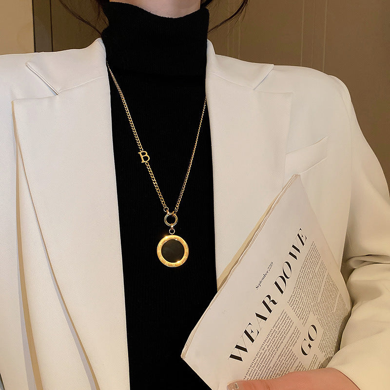 Cold Style Ins Irregular Geometric Necklace