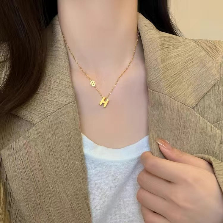 Titanium Steel Color-free Light Luxury Necklace Women&#039;s