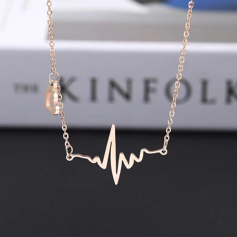 Titanium Steel Color-free Light Luxury Necklace Women&#039;s