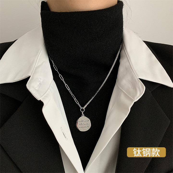 Cold Style Ins Irregular Geometric Necklace