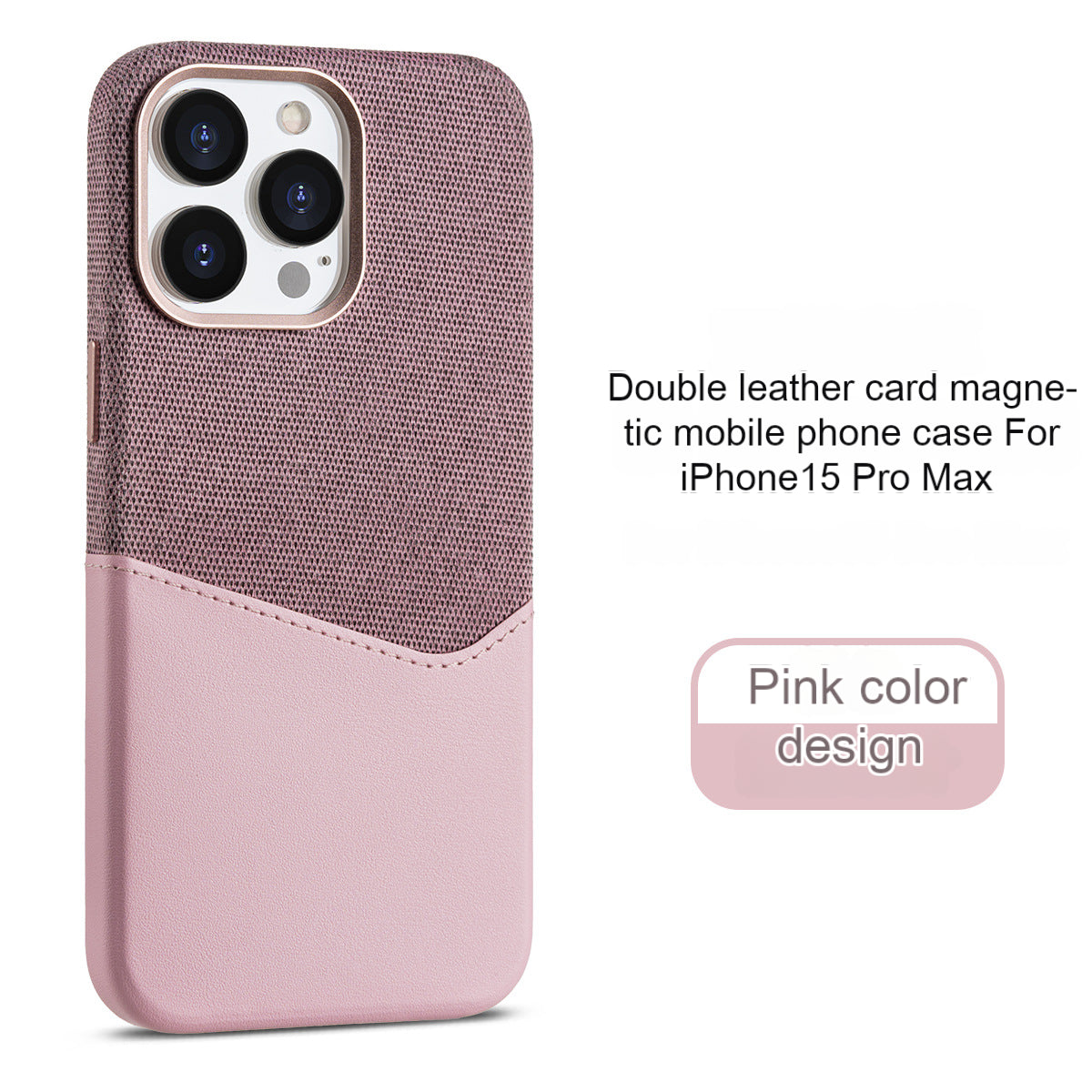 New Leather Magnetic Suction Suitable For Apple 15 Mobile Phone Case, Card Dual Combination, IPhone 14 Promax All-inclusive Protective Cover