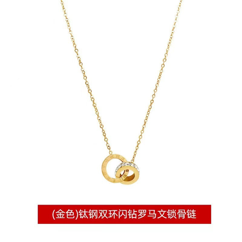 Titanium Steel Color-free Light Luxury Necklace Women&#039;s