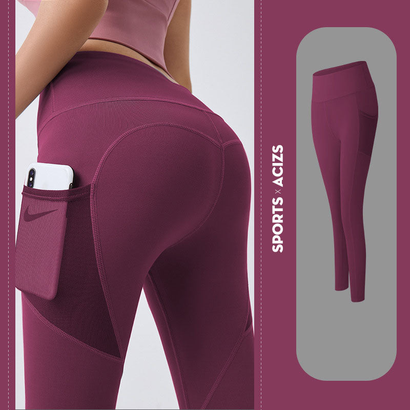 Yoga Sport Pants Women With Pocket Leggings