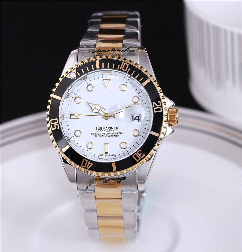 Steel strap fashion watch men's watch steel belt watch