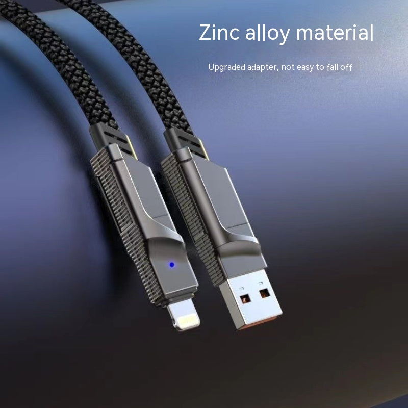 Four-in-one Data Cable Two-drag Two PD Fast Charge