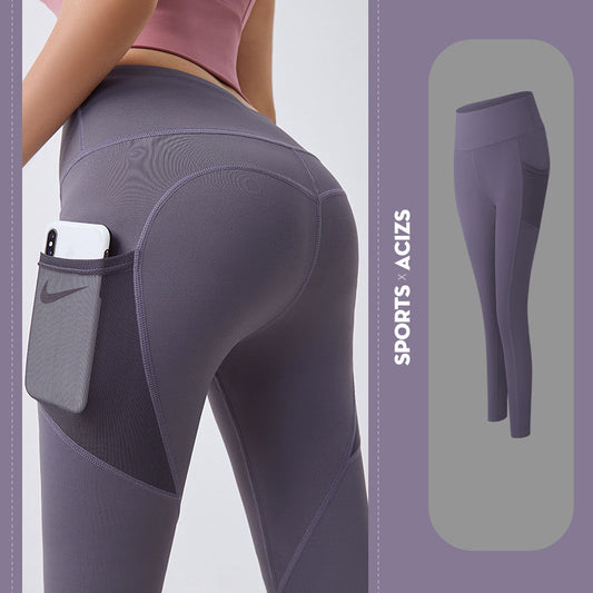 Yoga Sport Pants Women With Pocket Leggings