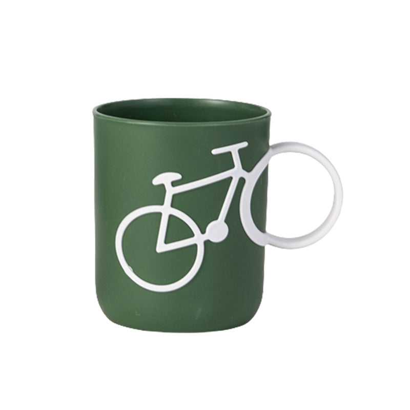 Creative Mouthwash Cup Couple Bike Hand Brush