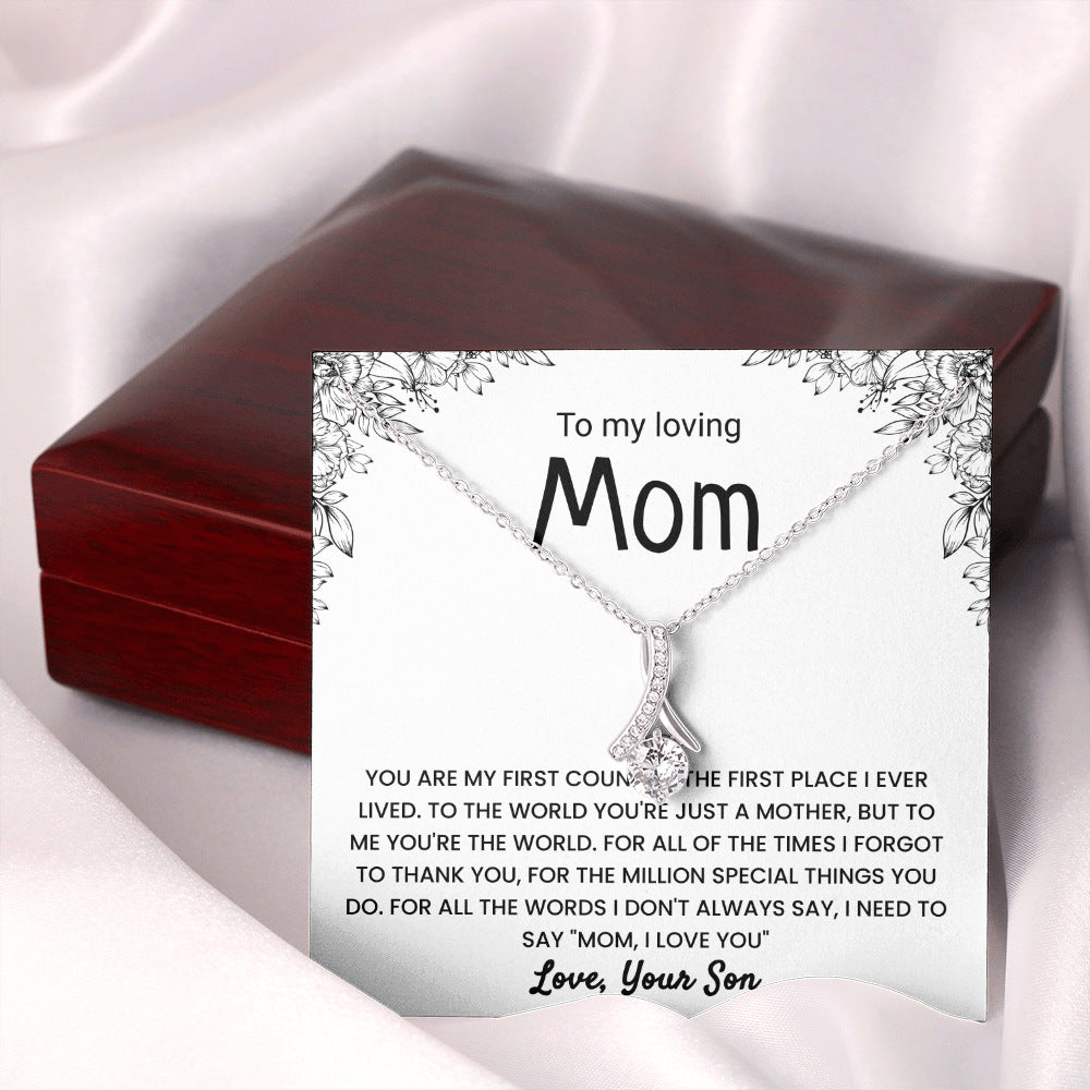 Happy Mother's day Herringbone Necklace