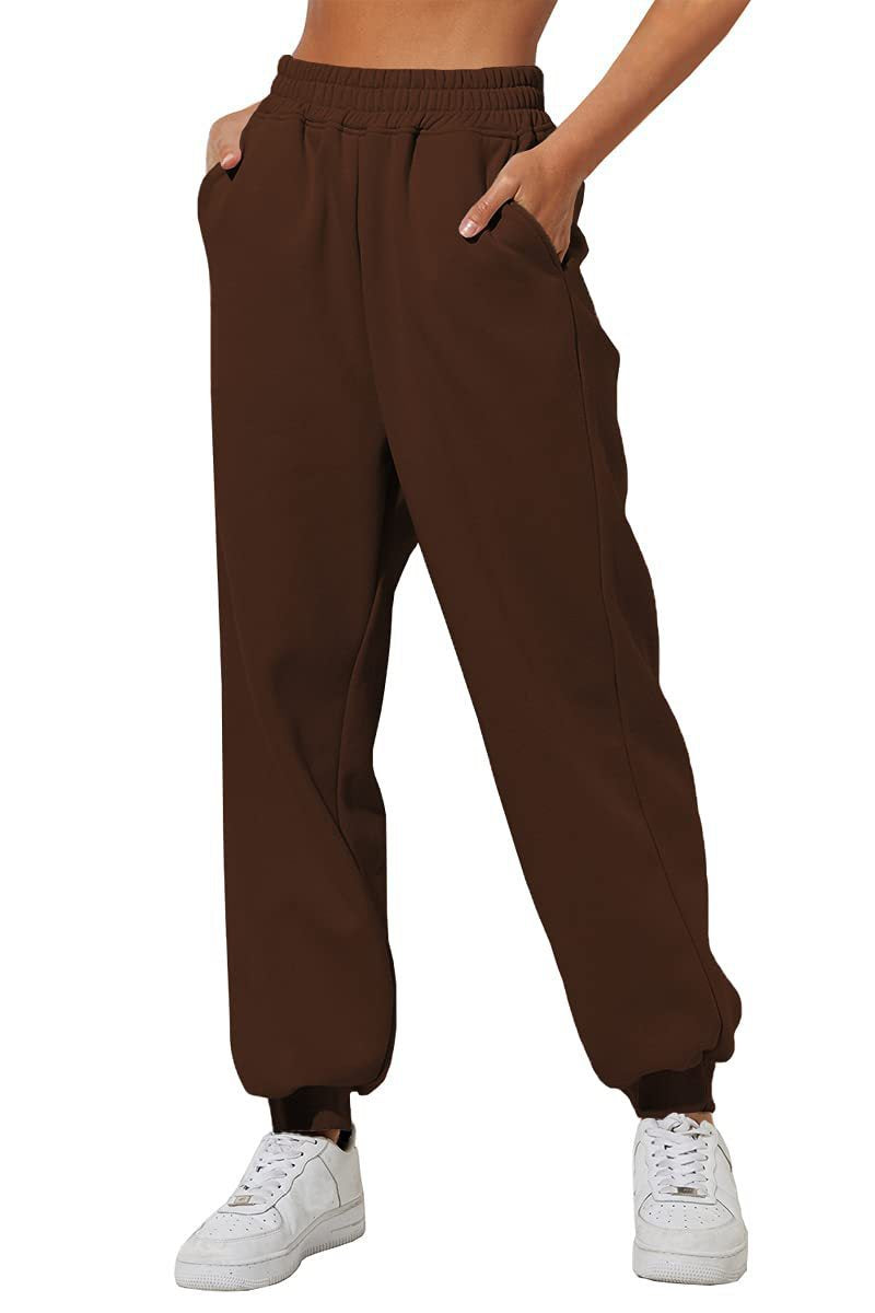 Women's Trousers With Pockets High Waist Loose Jogging