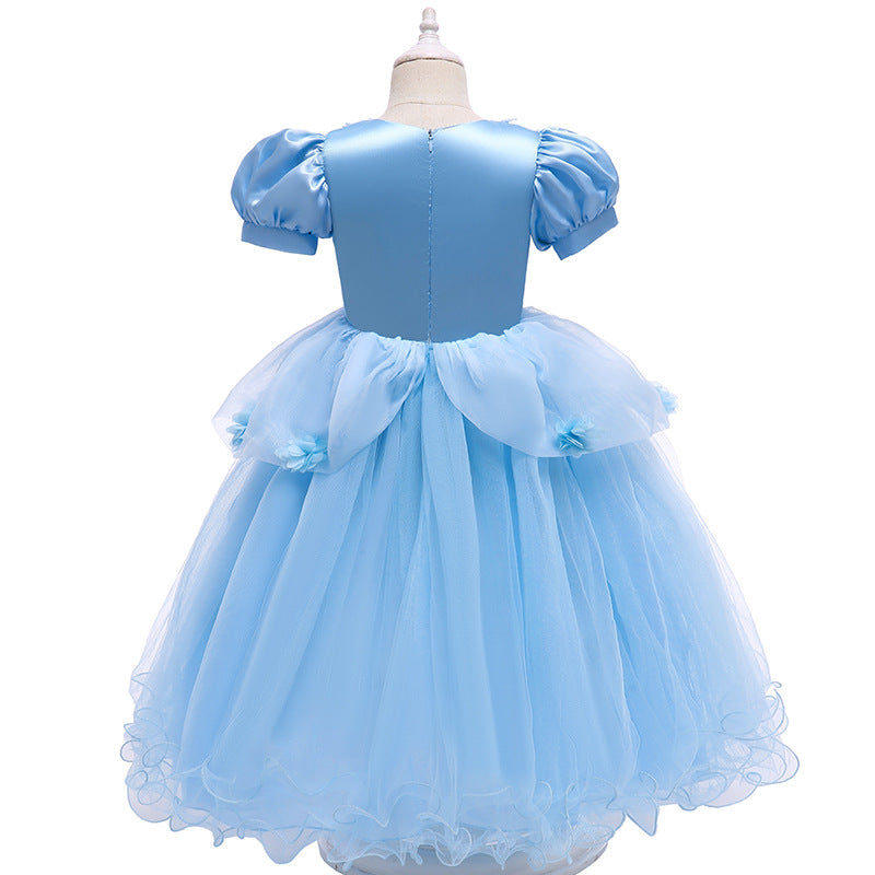 New Princess Dress Children's Summer Clothing Jumpsuit Cake Dress