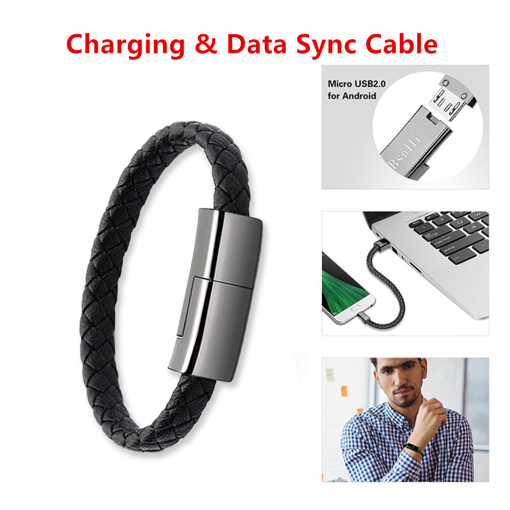 New Bracelet Charger USB Charging Cable Data Charging Cord For IPhone14 13 Max USB C Cable For Phone Micro Cable