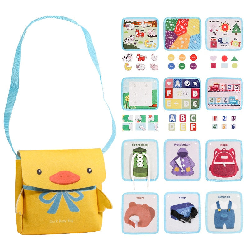 Baby Montessori Early Education Schoolbag Educational Toys