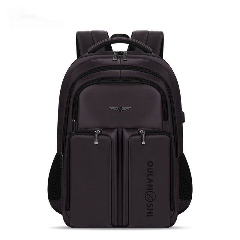 Double-layer Large Capacity Backpack Nylon Stitching