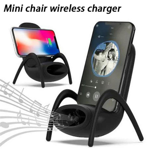 Portable Mini Chair Wireless Charger Desk Mobile Phone Holder Wireless Charger 10W Fast Charge For Iphone