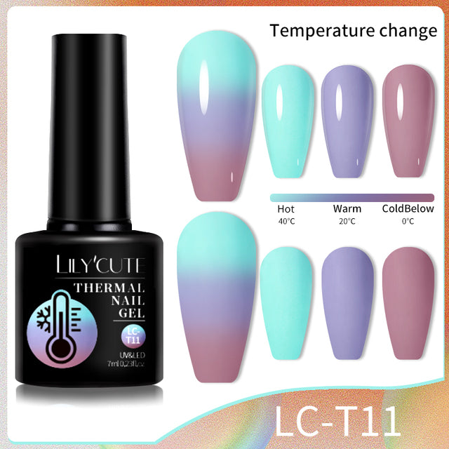 Color Changing Thermal Gel Nail Polish Winter