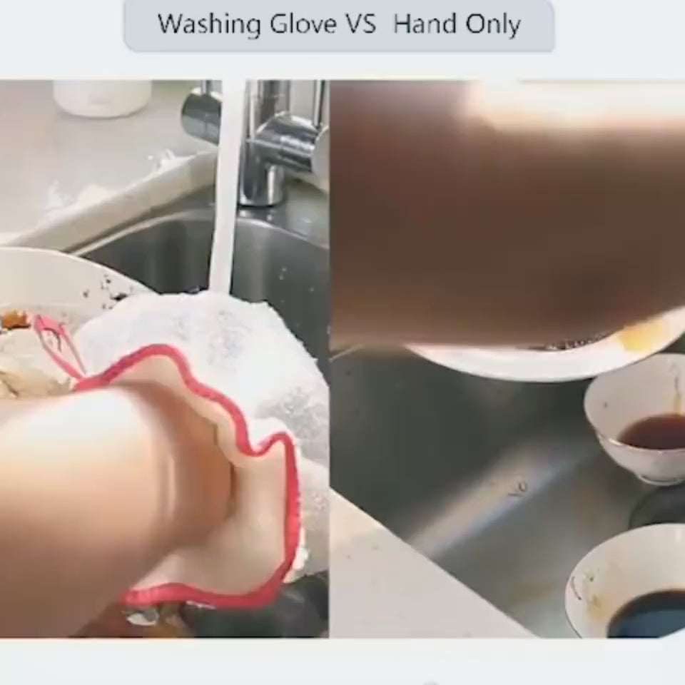 Dishwashing gloves