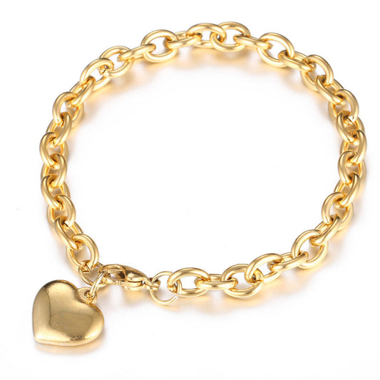 Fashion Simple Stainless Steel Chain Bracelet